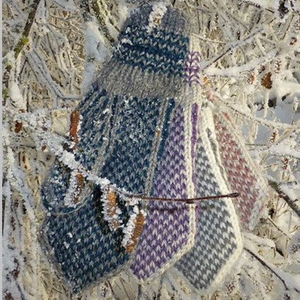 Snowrose mittens